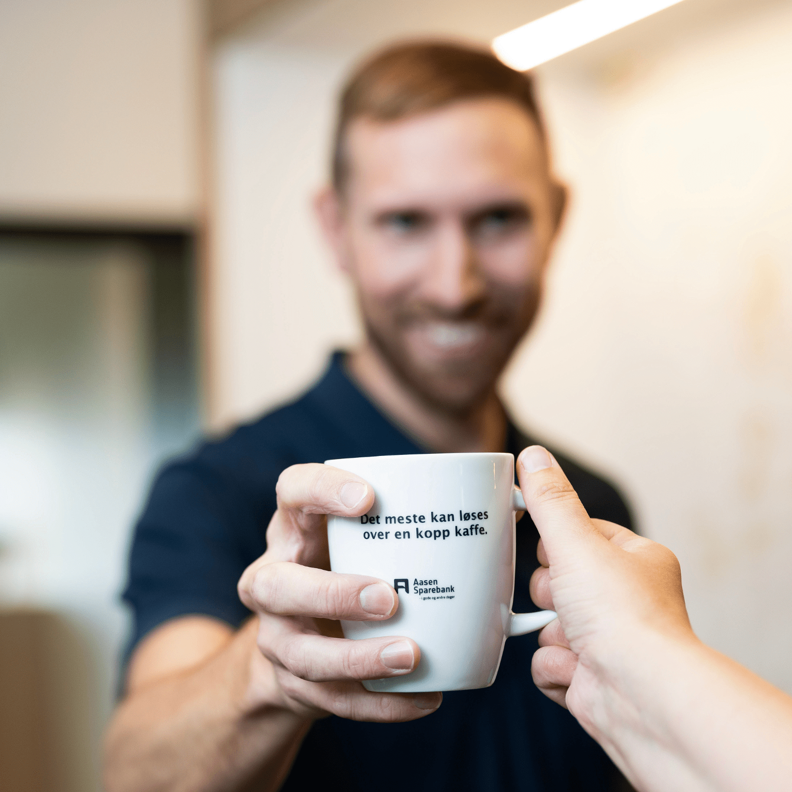 Martin med kaffekopp